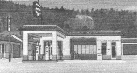 The classic, iconic U.S. Route 66 service station