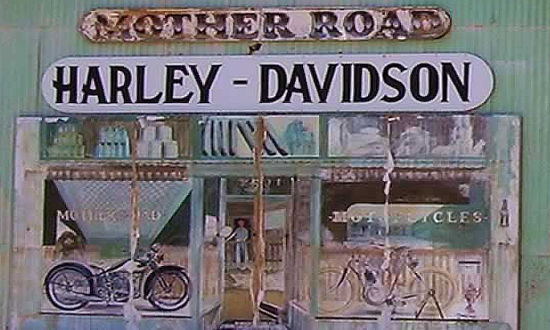 Mother Road Harley-Davidson mural in Kingman, Arizona
