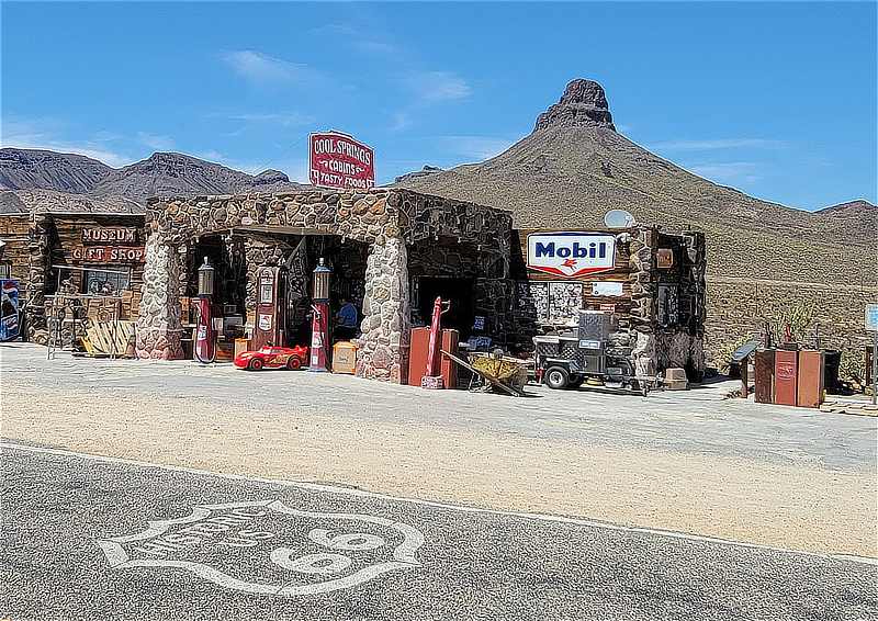 Cool Springs .. cabins and tasty foods ...  between Kingman and Oatman