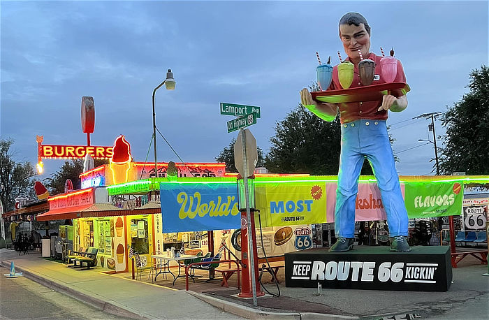 Delgadillo's Snow Cap Drive-In ... Seligman, Arizona, on the Keep Route 66 Kickin tour