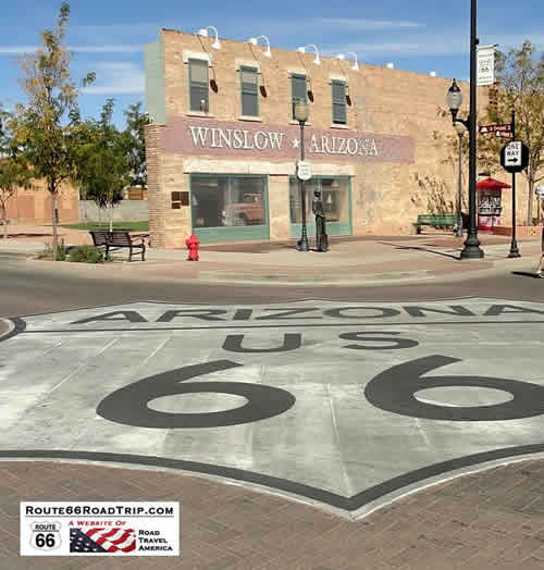 Standin on a Corner, in Winslow, Arizona