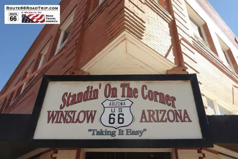 Gift shop on the other corner in Winslow, on Arizona Route 66