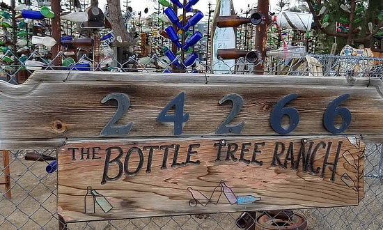Elmer Long's Bottle Tree Ranch in Oro Grande, California on Historic Route 66