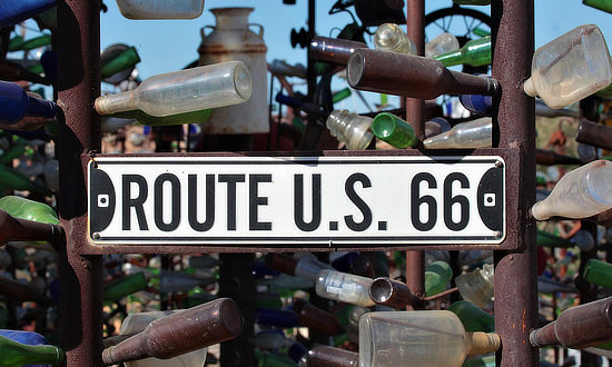 Elmer Long's Bottle Tree Ranch in Oro Grande, California on Historic Route 66