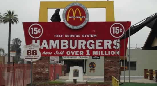 Site of the original McDonald's in California