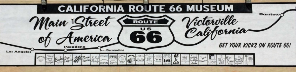 Mural at the California Route 66 Museum in Victorville, California