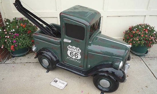 Route 66 Towing on a small scale, in Pontiac, Illinois