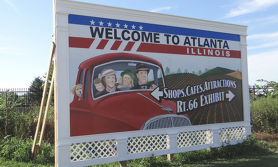 Welcome to Atlanta, Illinois along Route 66