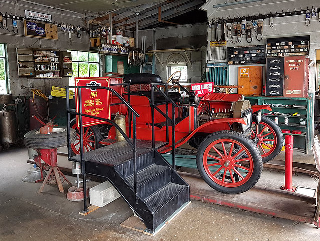 Interior of Ambler's Texaco Gas Station in Dwight, Illinois