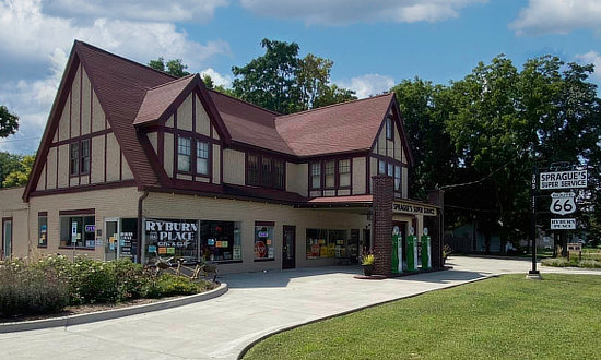 Sprague's Super Service .... and Ryburn Place, in Normal, Illinois