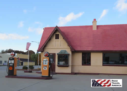 Baxter Springs, Kansas, Visitor Center in a restored Phillips 66 Service Station