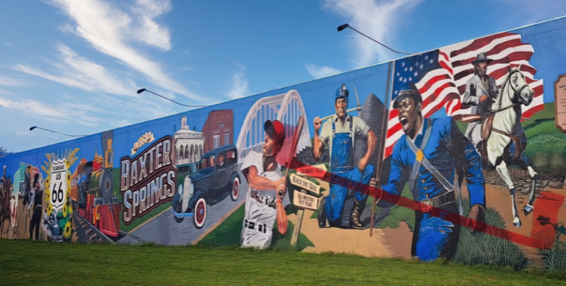 Mural in Baxter Springs, KS