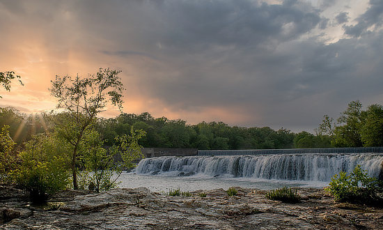 Grand Falls in Joplin, Missouri