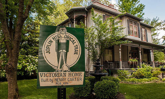 Historic Murphysburg Home on the Joplin Historical Trail in Missouri