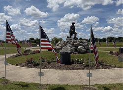 Kneeling Miner Statue in Webb City, Missouri
