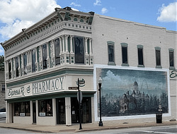 Main Street and Dougherty Mural in Webb City, Missouri