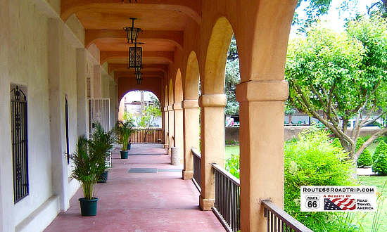Architectural details and archway in downtown Albuquerque, New Mexico