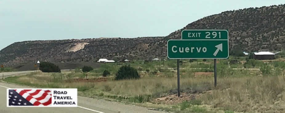 Exit 291 from I-40 to Cuervo, New Mexico Exit 291 from I-40 to Cuervo, New Mexico