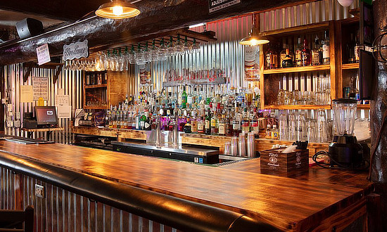 View of the 49er Lounge at the Hotel El Rancho in Gallup, New Mexico, on Route 66