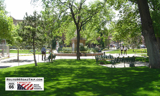 The historic plaza, Santa Fe, New Mexico