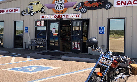 Entrance area at the Route 66 Auto Museum, Santa Rosa, New Mexico