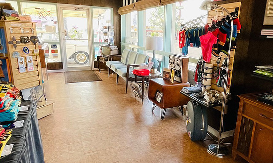 Gift shop area at the Roadrunner Lodge Motel in Tucumcari, New Mexico, on Historic Route 66