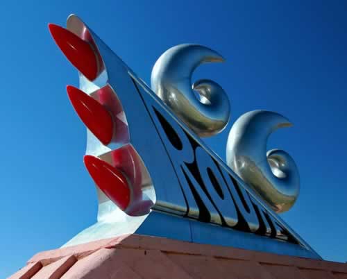 The Route 66 Monument in Tucumcari, New Mexico