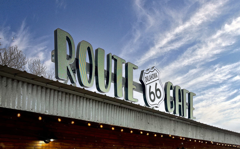 The Route 66 Cafe in Clinton, Oklahoma