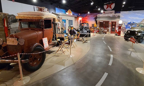 One of the display areas at the National Route 66 Museum in Elk City, Oklahoma