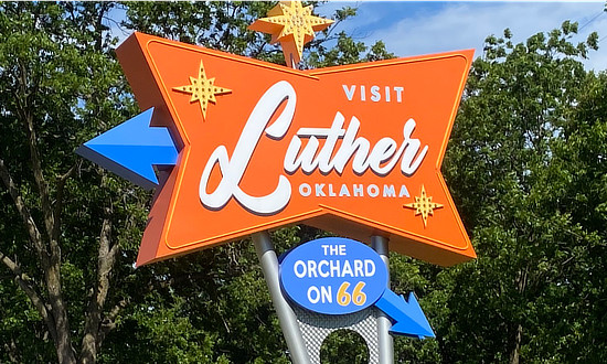Visit Luther, Okalhoma, the location of the historic Threatt Filling Station