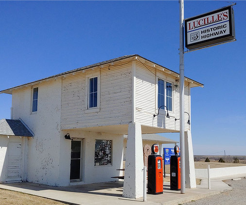 Lucille's Service Station and Roadhouse, in Hydro, Oklahoma