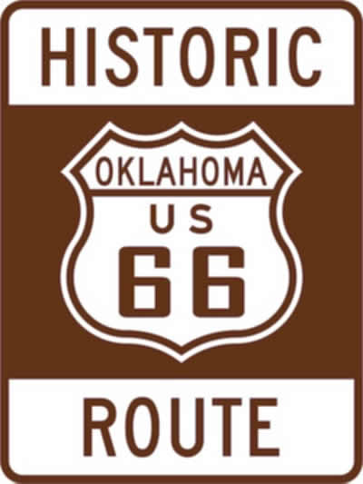 Historic Route 66 in Oklahoma