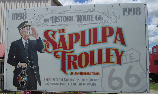 The Sapulpa Trolley in Oklahoma
