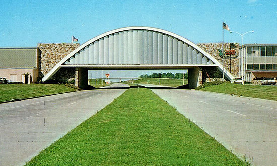 Will Rogers Archway near Vinita, Oklahoma on Interstate I-44