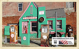 Conoco Station in Commerce, Oklahoma