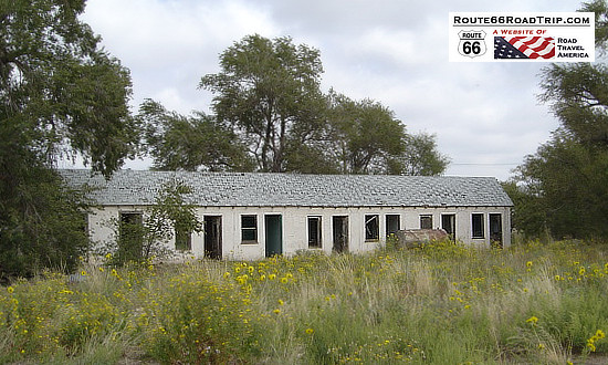 Abandoned motel in Glenrio, Texas on Historic US Route 66