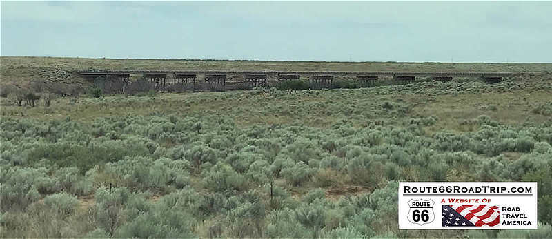 Historic Route 66 bridge just west of Glenrio, Texas