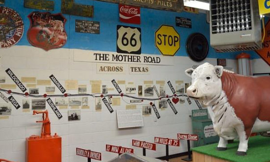 Texas Route 66 Museum in McLean, Texas ... a Tribute to Barbed Wire