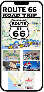 Route 66 Road Trip Mobile Smartphone Apps ... Interactive mapping, navigation, directions, trip planner, road hazards, points of interest, events and weather forecasts up ahead