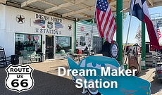 Dream Maker Station in Adrian, Texas, on Historic US Route 66
