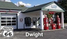 Dwight, Illinois along Route 66