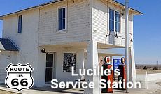 Lucille's Service Station on Route 66 in Hydro, Oklahoma