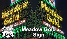 The Meadow Gold sign in Tulsa, Oklahoma