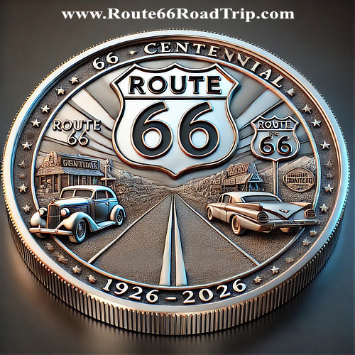 Route 66 Centennial Commemorative Limited Edition Medallion and Challenge Coin from Route66RoadTrip.com