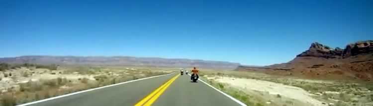 Out on the open road ... riding Route 66 by motorcycle in the western USA Out on the open road ... riding Route 66 on motorcyle in the western United States