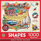 Route 66 shield-shaped Jigsaw Puzzle, 1,000 pieces ... at Amazon